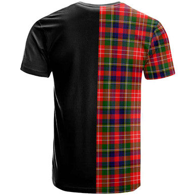 Scottish Christie Clan Crest Tartan T-Shirt Half in Me Back Side Tartan Plaid