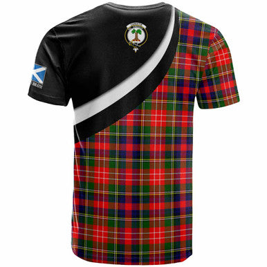 Scottish Christie Clan Crest Tartan T-Shirt - Scotland Forever Style Back Side Tartan Plaid
