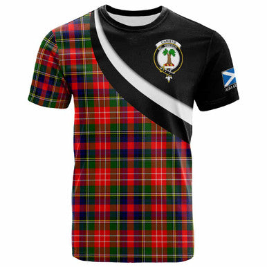 Scottish Christie Clan Crest Tartan T-Shirt - Scotland Forever Style Front Side Tartan Plaid