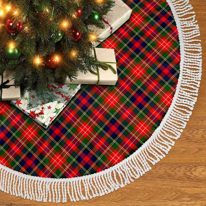 Scottish Christie Clan Tartan Christmas Tree Skirt Tassels 2 Tartan Plaid