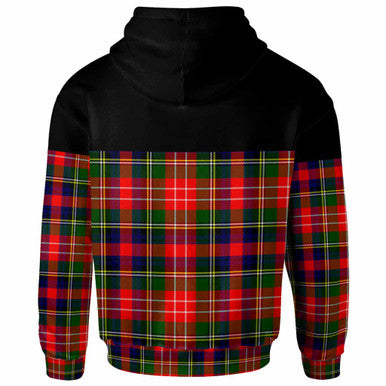 Scottish Christie Clan Tartan Hoodie - Horizontal Style Back Side Tartan Plaid