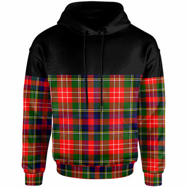 Scottish Christie Clan Tartan Hoodie - Horizontal Style Front Side Tartan Plaid