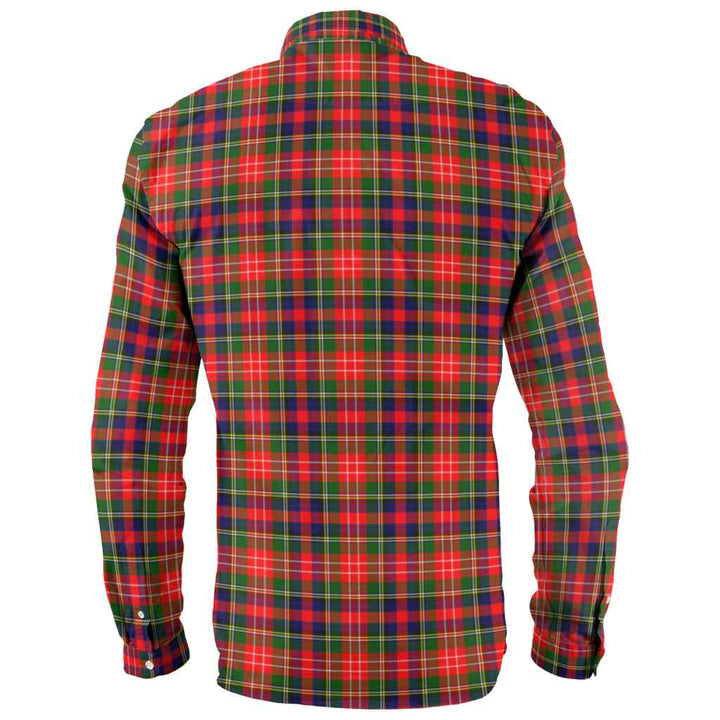 Scottish Christie Clan Tartan Long Sleeve Shirt Back Side Tartan Plaid