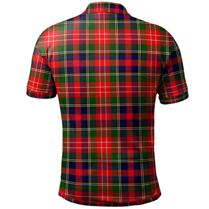 Scottish Christie Clan Tartan Polo Shirt Back Side Tartan Plaid