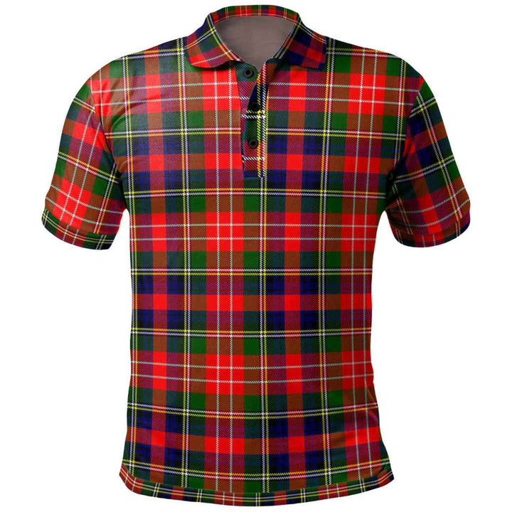 Scottish Christie Clan Tartan Polo Shirt Front Side Tartan Plaid