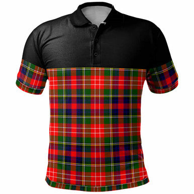Scottish Christie Clan Tartan Polo Shirt - Horizontal Style Front Side Tartan Plaid