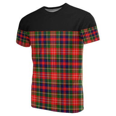 Scottish Christie Clan Tartan T-Shirt Horizontal Style Front Side Tartan Plaid