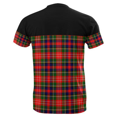 Scottish Christie Clan Tartan T-Shirt Horizontal Style Back Side Tartan Plaid