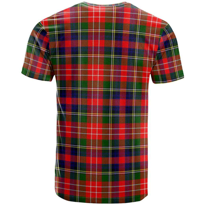 Scottish Christie Clan Tartan T-Shirt Back Side Tartan Plaid