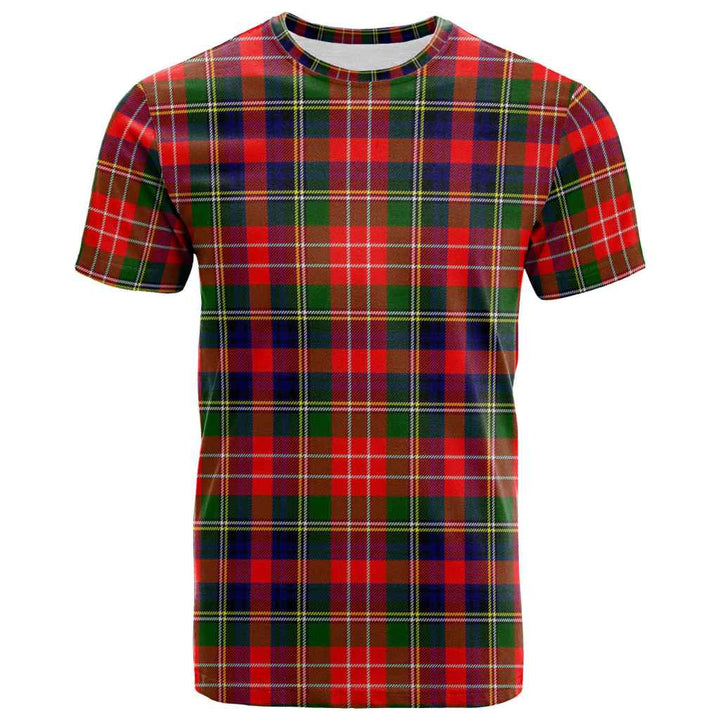Scottish Christie Clan Tartan T-Shirt Front Side Tartan Plaid
