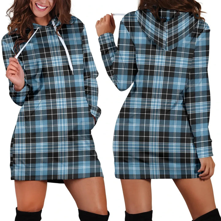 Scottish Clark Ancient Clan Tartan Hoodie Dress