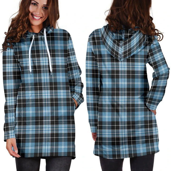 Scottish Clark Ancient Clan Tartan Hoodie Dress