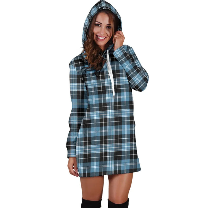 Scottish Clark Ancient Clan Tartan Hoodie Dress