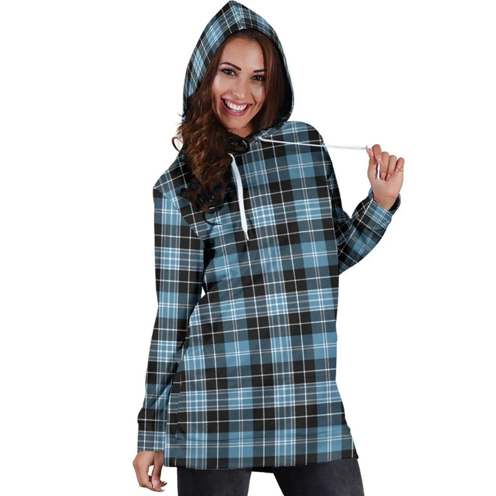 Scottish Clark Ancient Clan Tartan Hoodie Dress