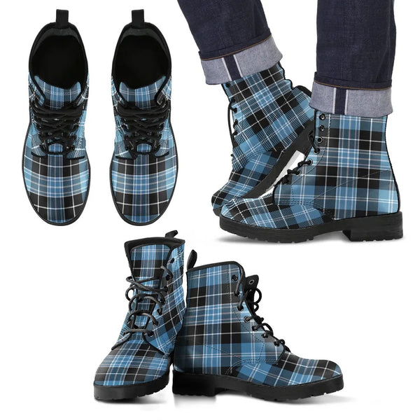 Scottish Clark Ancient Clan Tartan Leather Boots