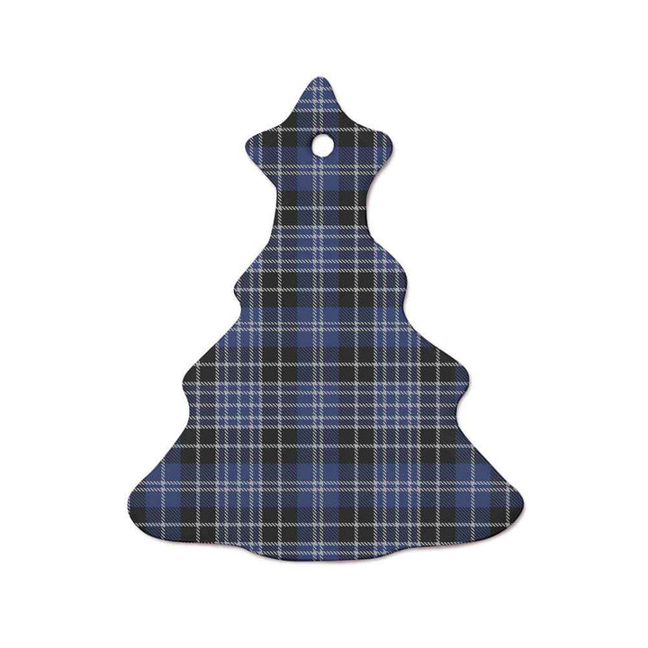 Scottish Clark Modern Clan Tartan Ceramic Ornament  Tree Shape Tartan Plaid