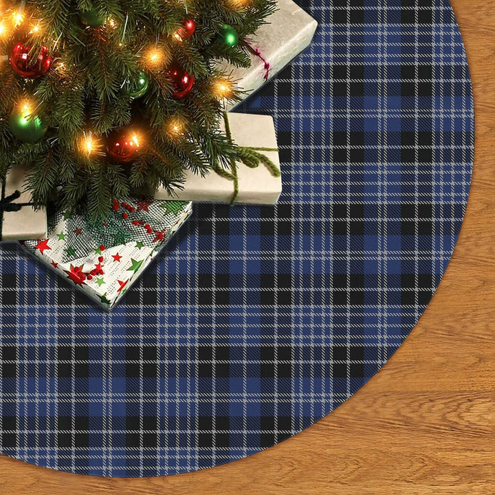 Scottish Clark Modern Clan Tartan Christmas Tree Skirt No Tassels 2 Tartan Plaid
