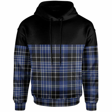 Scottish Clark Modern Clan Tartan Hoodie - Horizontal Style Front Side Tartan Plaid