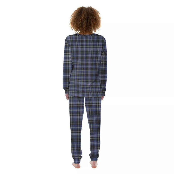 Scottish Clark Modern Clan Tartan Pajama Set Women Back Side Tartan Plaid