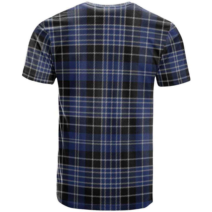 Scottish Clark Modern Clan Tartan T-Shirt Back Side Tartan Plaid