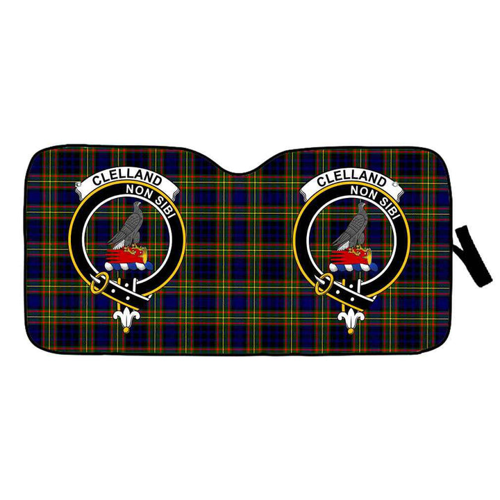 Scottish Clelland Clan Crest Tartan Car Windshield Sun Shade Tartan Plaid 1