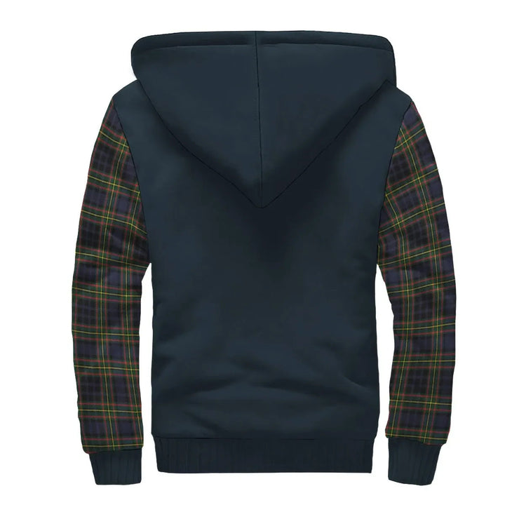 Scottish Clelland Clan Crest Tartan Plaid Sleeve Sherpa Hoodie