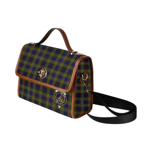 Scottish Clelland Clan Crest Tartan Waterproof Canvas Bag Tartan Plaid 4