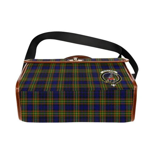 Scottish Clelland Clan Crest Tartan Waterproof Canvas Bag Tartan Plaid 5