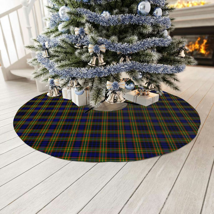 Scottish Clelland Modern Clan Tartan Christmas Tree Skirt No Tassels 3 Tartan Plaid