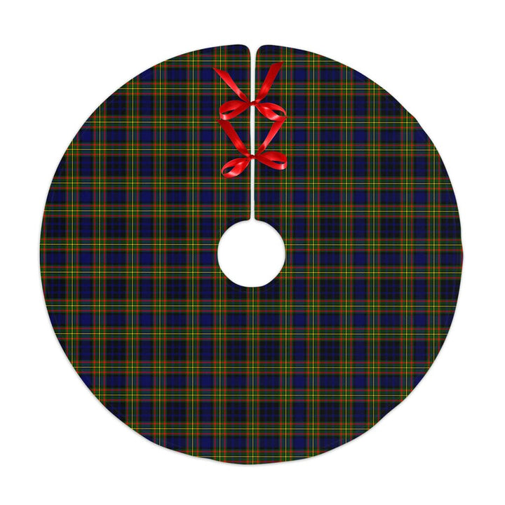 Scottish Clelland Modern Clan Tartan Christmas Tree Skirt No Tassels 1 Tartan Plaid