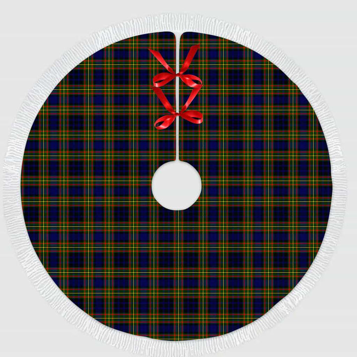Scottish Clelland Modern Clan Tartan Christmas Tree Skirt Tassels 1 Tartan Plaid