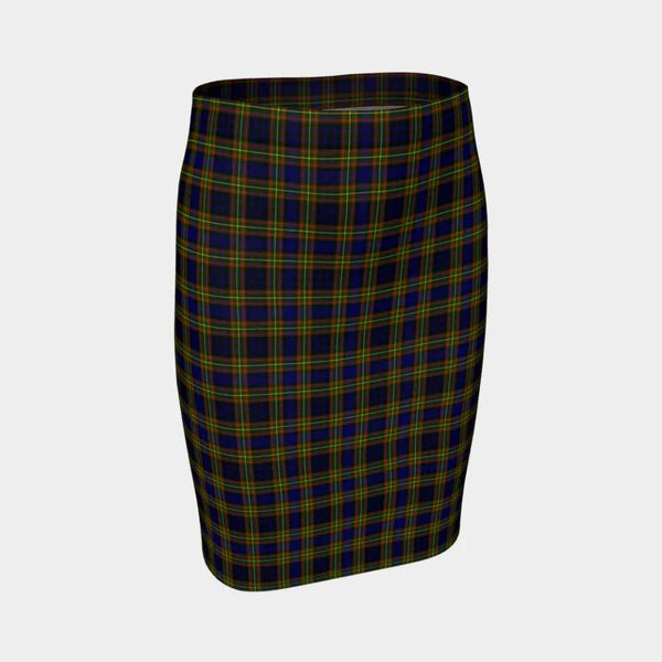 Scottish Clelland Modern Clan Tartan Fitted Skirt Tartan Plaid 1