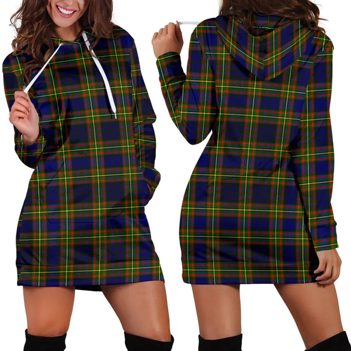 Scottish Clelland Modern Clan Tartan Hoodie Dress