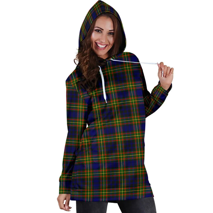 Scottish Clelland Modern Clan Tartan Hoodie Dress
