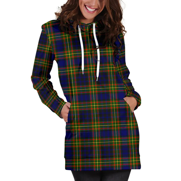 Scottish Clelland Modern Clan Tartan Hoodie Dress
