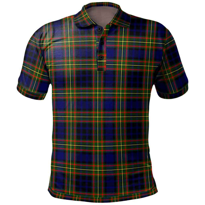 Scottish Clelland Modern Clan Tartan Polo Shirt Front Side Tartan Plaid
