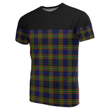 Scottish Clelland Modern Clan Tartan T-Shirt Horizontal Style Front Side Tartan Plaid
