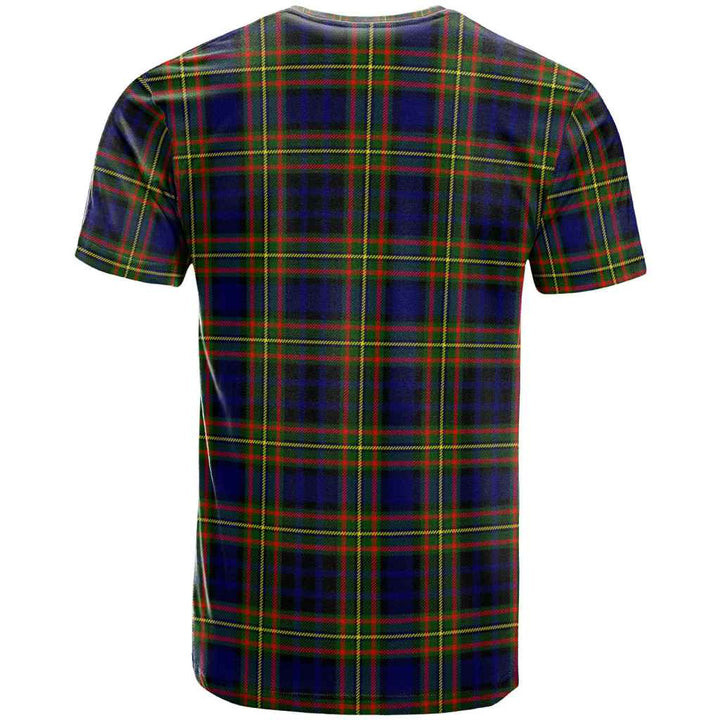 Scottish Clelland Modern Clan Tartan T-Shirt Back Side Tartan Plaid
