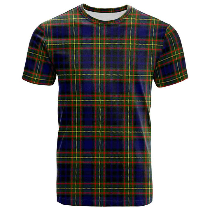 Scottish Clelland Modern Clan Tartan T-Shirt Front Side Tartan Plaid