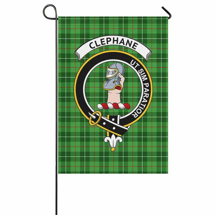 Scottish Clephane (or Clephan) Clan Crest Tartan Garden Flag Tartan Plaid 1