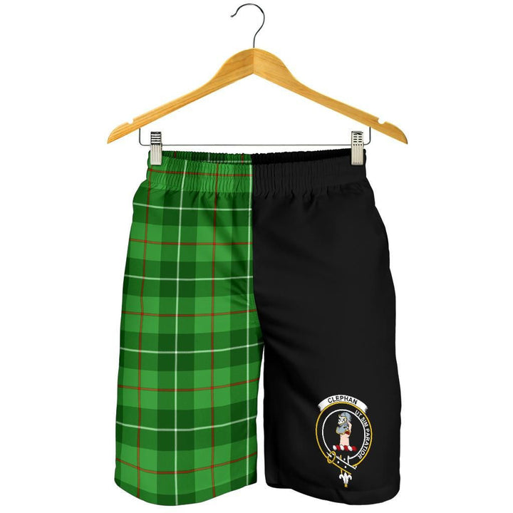 Scottish Clephane (or Clephan) Clan Crest Tartan Half of Me Men's Shorts