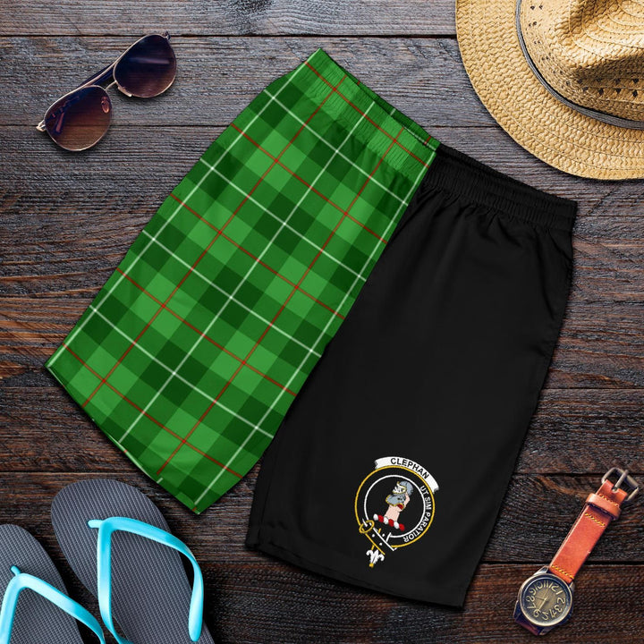 Scottish Clephane (or Clephan) Clan Crest Tartan Half of Me Men's Shorts