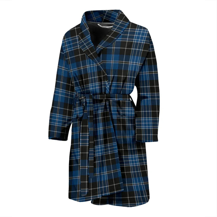 Scottish Clergy Blue Clan Tartan Bathrobe 2