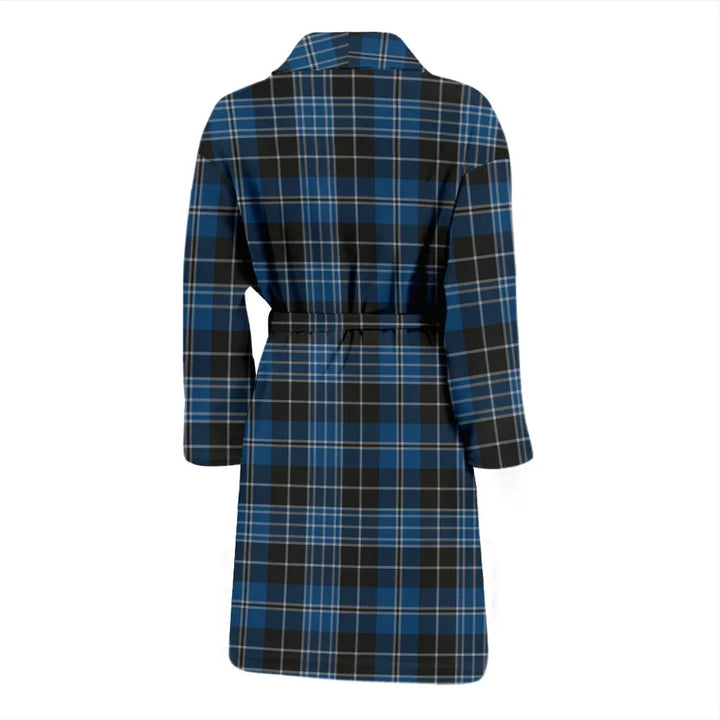 Scottish Clergy Blue Clan Tartan Bathrobe 1