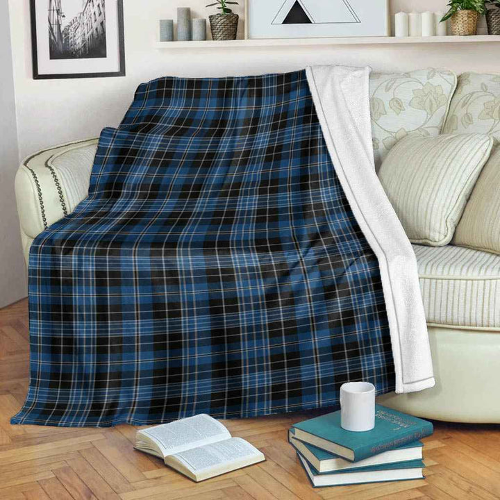 Scottish Clergy Blue Clan Tartan Blanket Tartan Plaid 2