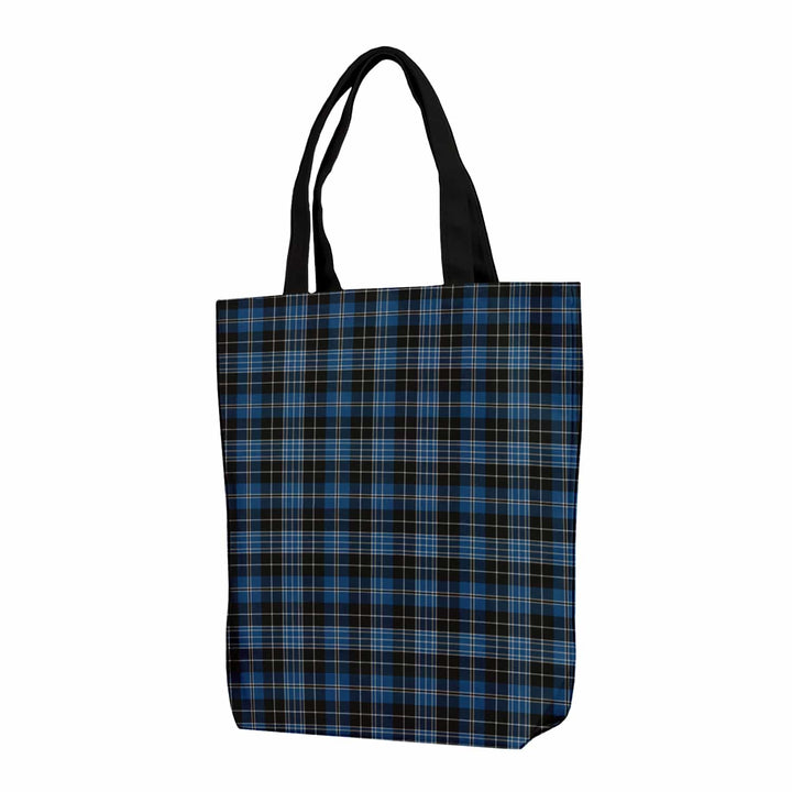 Scottish Clergy Blue Clan Tartan Canvas Bag With Shoulder Strap Tartan Plaid 1