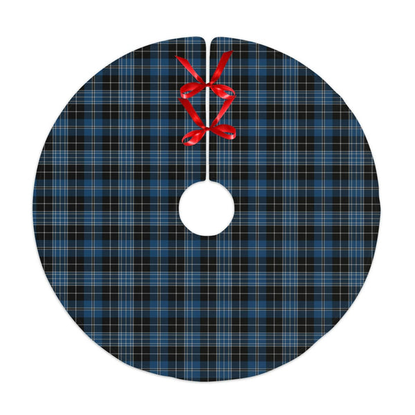 Scottish Clergy Blue Clan Tartan Christmas Tree Skirt No Tassels 1 Tartan Plaid