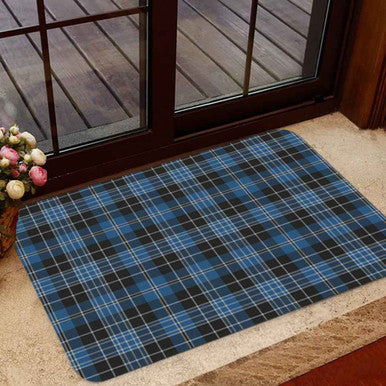 Scottish Clergy Blue Clan Tartan Door Mat Tartan Plaid 1