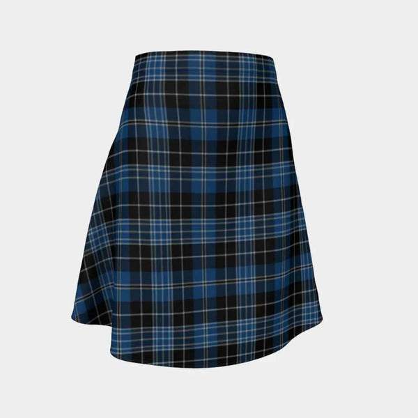 Scottish Clergy Blue Clan Tartan Flare Skirt Tartan Plaid 1