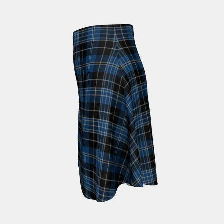Scottish Clergy Blue Clan Tartan Flare Skirt Tartan Plaid 2